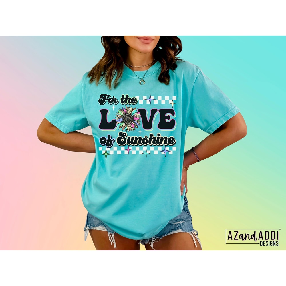 For the love of sunshine png, summer sunflower design, retro summer sublimation, leopard sunflower, love sunshine, trendy front back design - 4.jpg