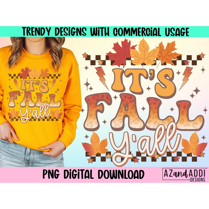 It’s fall y’all png, fall sublimation designs, retro fall png, autumn leaves png, fall vibes png, leopard fall png, thanksgiving png - 1.jpg