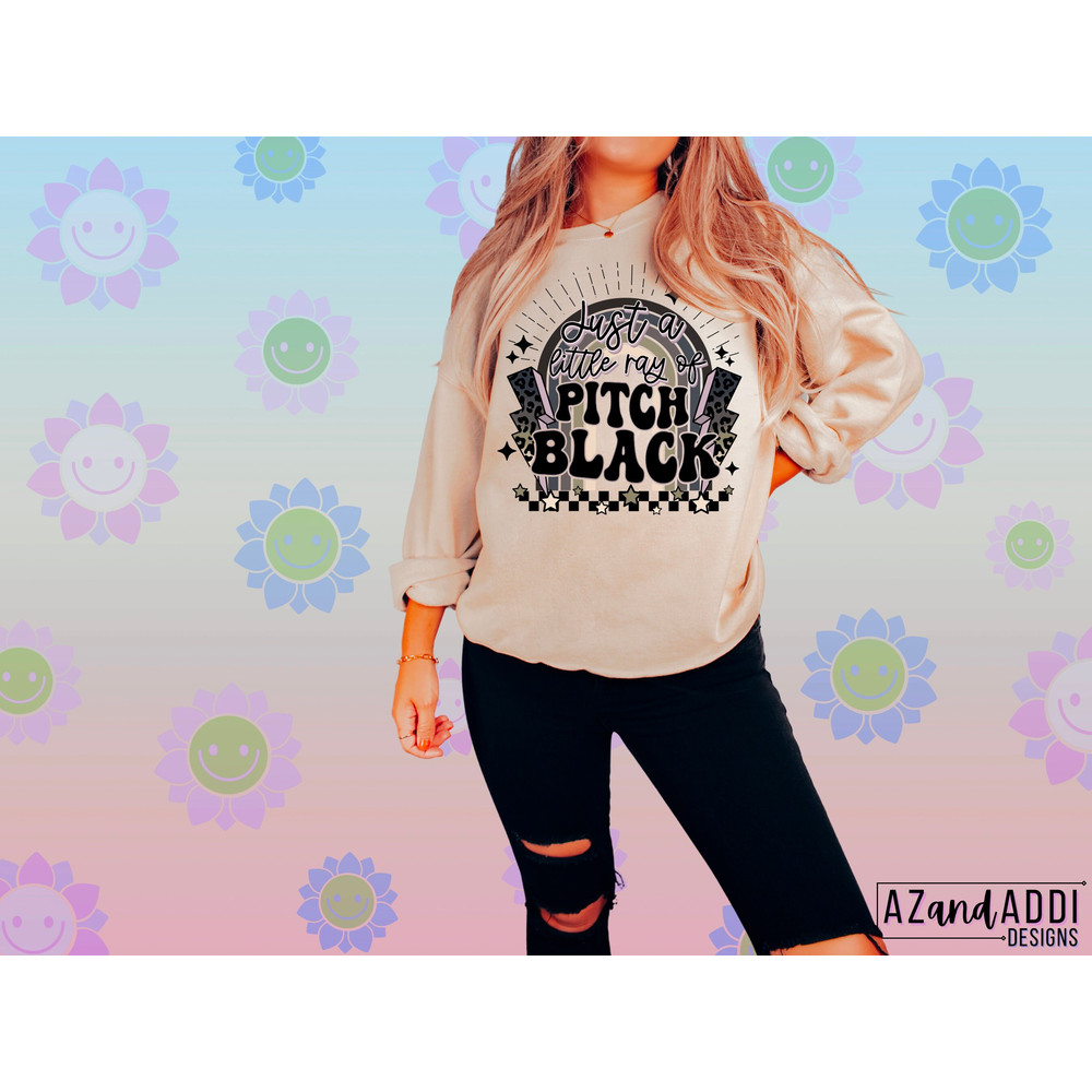 Just a little ray of pitch black png, retro sublimation, gothic humor png, dark quote png, spooky png, goth sublimation, witch png - 5.jpg