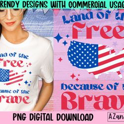 land of the free home of the brave png file, patriotic subli