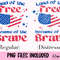 Land of the free home of the brave PNG file, patriotic sublimation design, 4th of july graphic tshirt, digital download, USA pride, military - 2.jpg