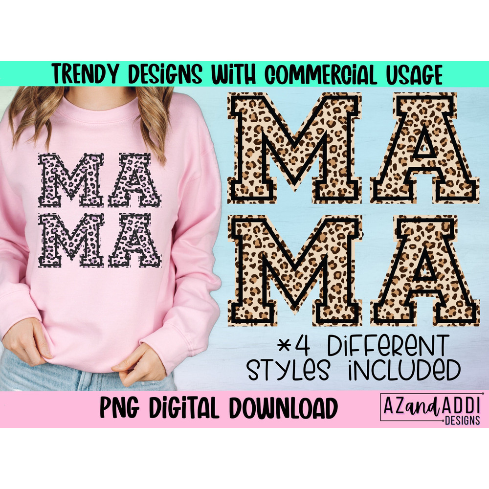 Leopard mama png, stacked mama design, rainbow mama png, checkered pattern mama Png, mama sublimation png file, mama digital download - 1.jpg