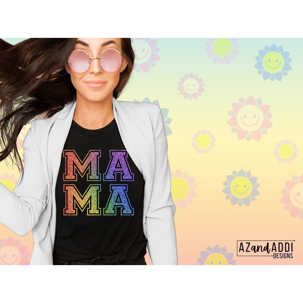 Leopard mama png, stacked mama design, rainbow mama png, checkered pattern mama Png, mama sublimation png file, mama digital download - 5.jpg