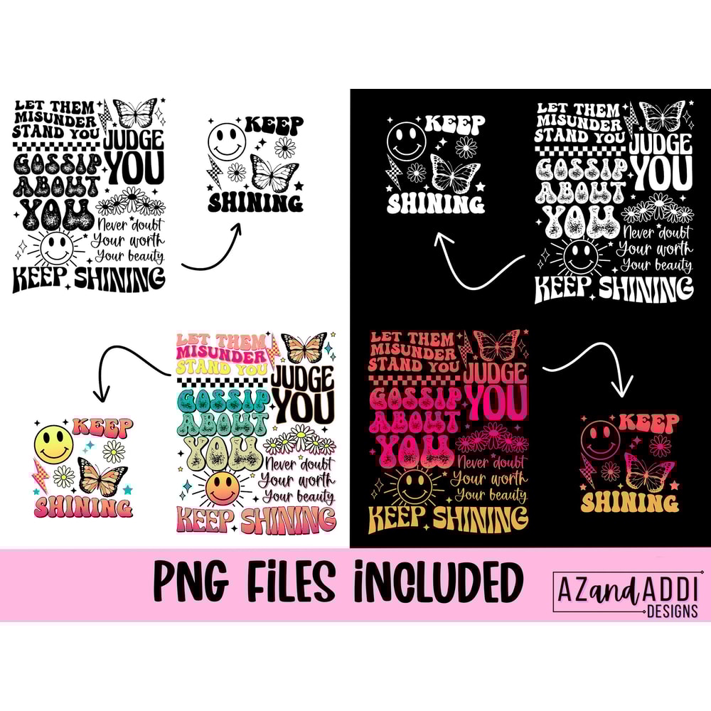 Let them misunderstand you png, retro sublimation design, let them png, inspirational shirt design, trendy self love png, self worth png - 2.jpg