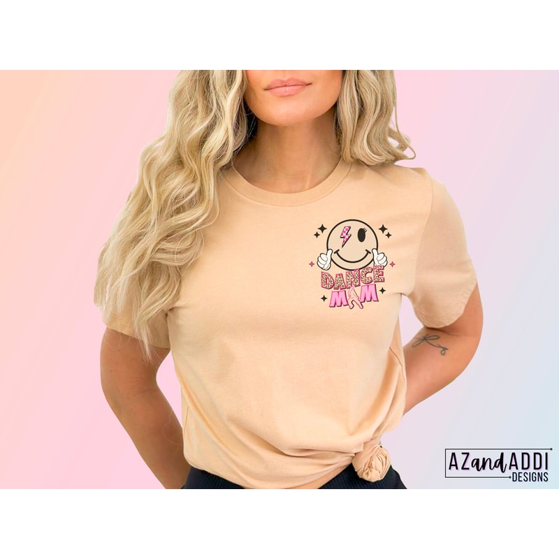 Loud mouth dance mama png, proud dance mom png, retro dance sublimation, dance smiley face png, dance vibes, digital trendy retro dance png - 5.jpg