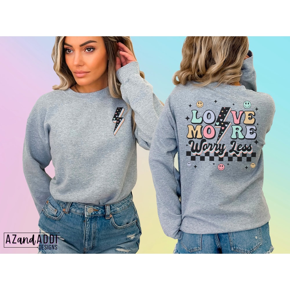 Love More Worry Less PNG, Retro, Smile Face, Valentine's Png, Hearts, Retro Valentine Sublimation, pocket design, love png, lightning bolt - 3.jpg