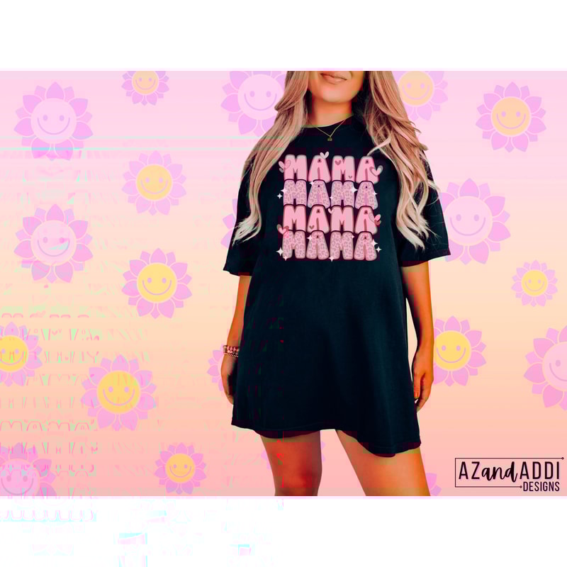Mama pink leopard png print file for sublimation, retro Valentine’s Day png, mama hearts png, leopard stacked mama png, mama shirt design - 3.jpg