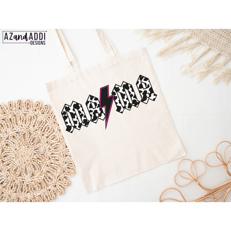 Mama PNG, Rock n Roll Mama, Cow Print Mama Sublimation, Leopard Print Mama PNG, Rainbow Leopard Lightning Bolt, Gift for Mom, Rock Fan Tee - 7.jpg