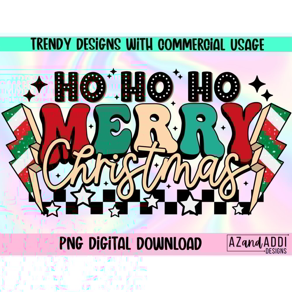 Merry Christmas Png, Ho Ho Ho Png, Retro Christmas Png, Christmas Sublimation, Retro Sublimation, Christmas Digital Download - 1.jpg