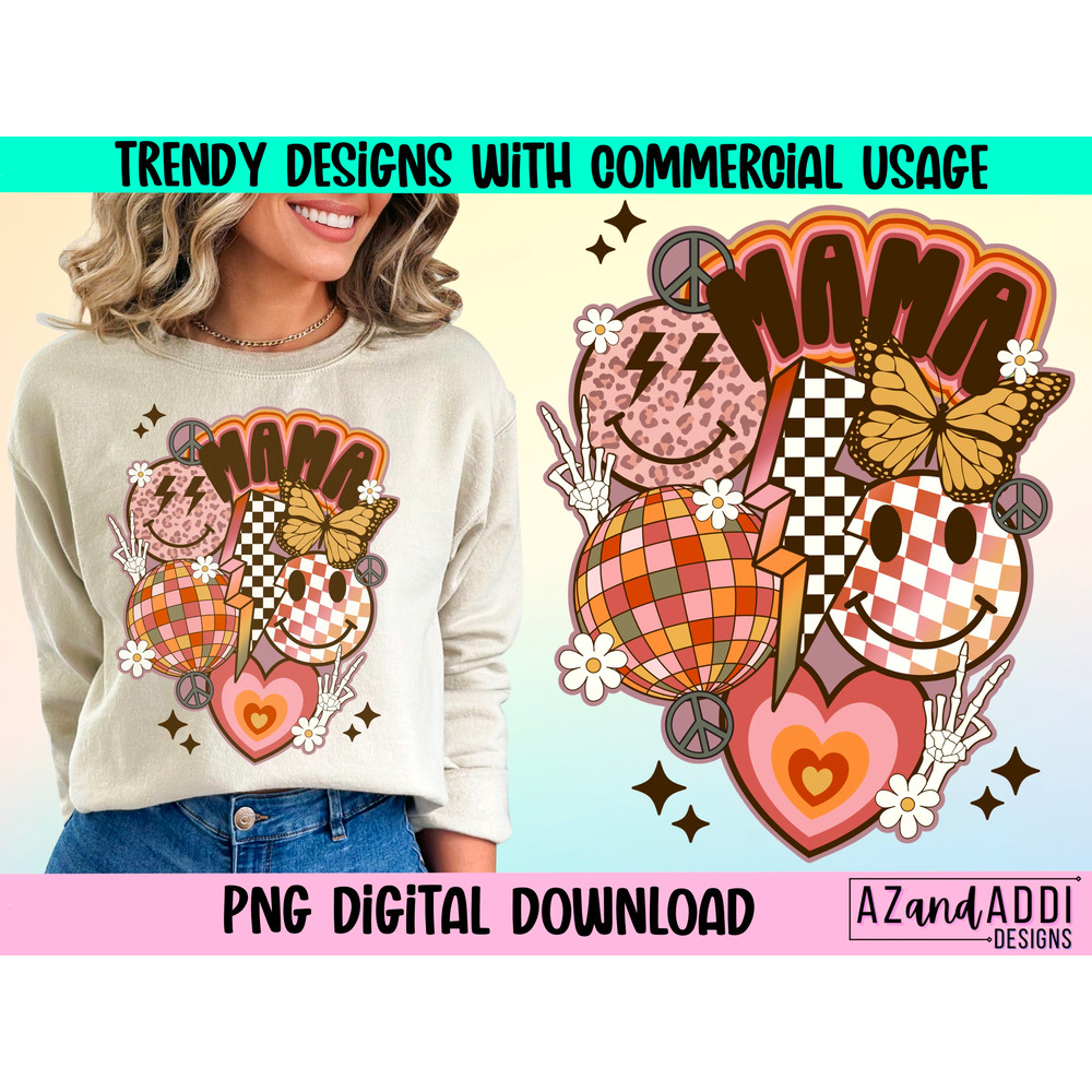 Mother’s Day png, retro mama sublimation design, retro smiley face collage png, digital download-shirt designs, happy Mother’s Day, mama png - 1.jpg