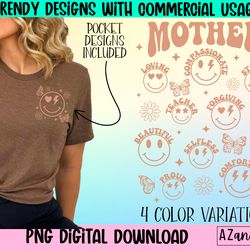 mothers day sublimation, retro mothers day png, mama sublima