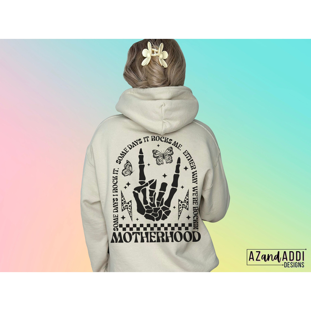 Motherhood some days I rock it png, retro motherhood sublimation design, Mother’s Day design, trendy rockin mama png, front and back design - 7.jpg