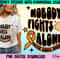 Multiple sclerosis awareness png, nobody fights alone MS png, MS warrior png, retro MS support png, orange ribbon png, digital download - 1.jpg