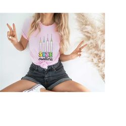 funny nursing t-shirt - size matters iv start vascular access picc team anesthetist crna emergency er ed nurse pacu shir