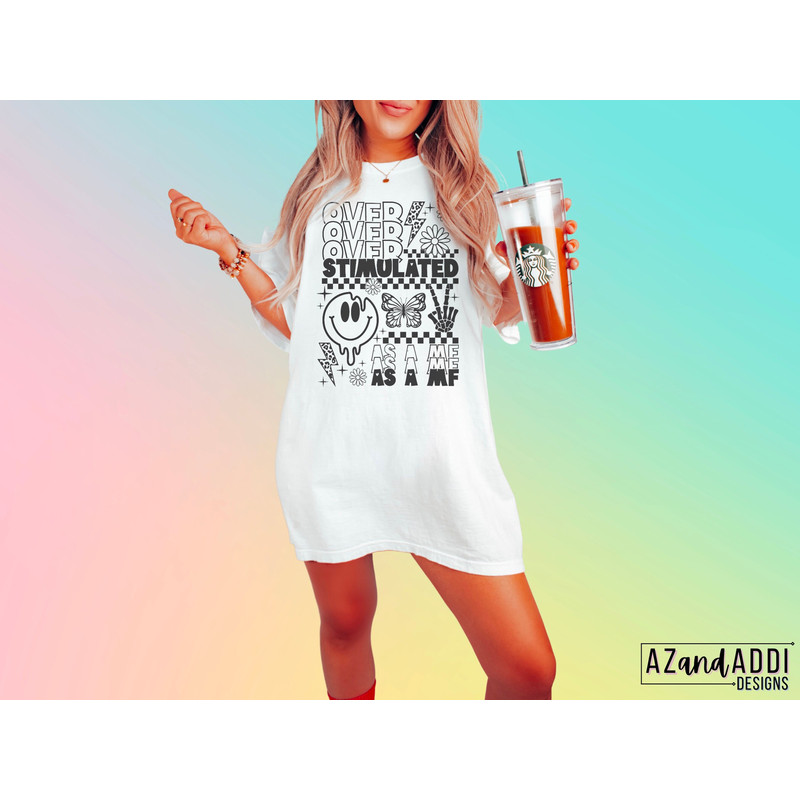 Overstimulated as a mf png, overstimulated moms club png, trendy mom life png, melting smiley png, anxiety club png, digital download - 7.jpg