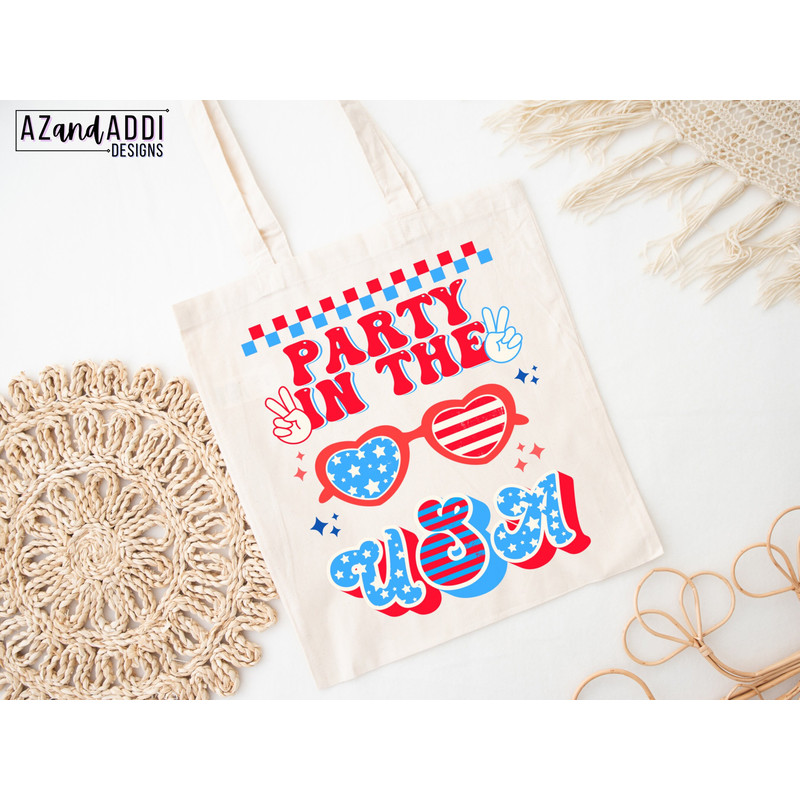 Party in the USA png, patriotic sublimation, American flag png, USA png, Retro American sublimation design, Independence Day png - 6.jpg