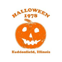 Halloween 1978 Haddonfield High Pumpkin Logo SVG