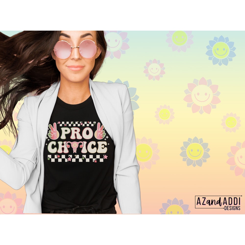 Pro choice png, Retro woman’s rights png, pro roe png, my body my choice, vote for your rights, political png, retro sublimation - 4.jpg