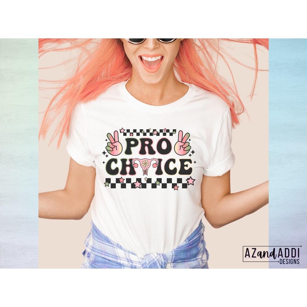 Pro choice png, Retro woman’s rights png, pro roe png, my body my choice, vote for your rights, political png, retro sublimation - 5.jpg