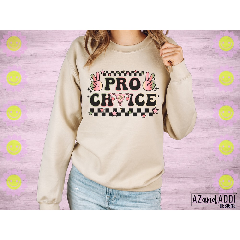 Pro choice png, Retro woman’s rights png, pro roe png, my body my choice, vote for your rights, political png, retro sublimation - 6.jpg