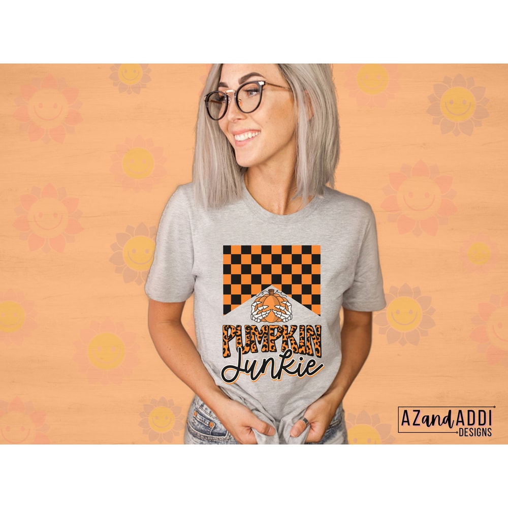 Pumpkin junkie png, retro pumpkin sublimation png, pumpkin patch png, pumpkin season, fall png, fall vibes, retro sublimation - 4.jpg