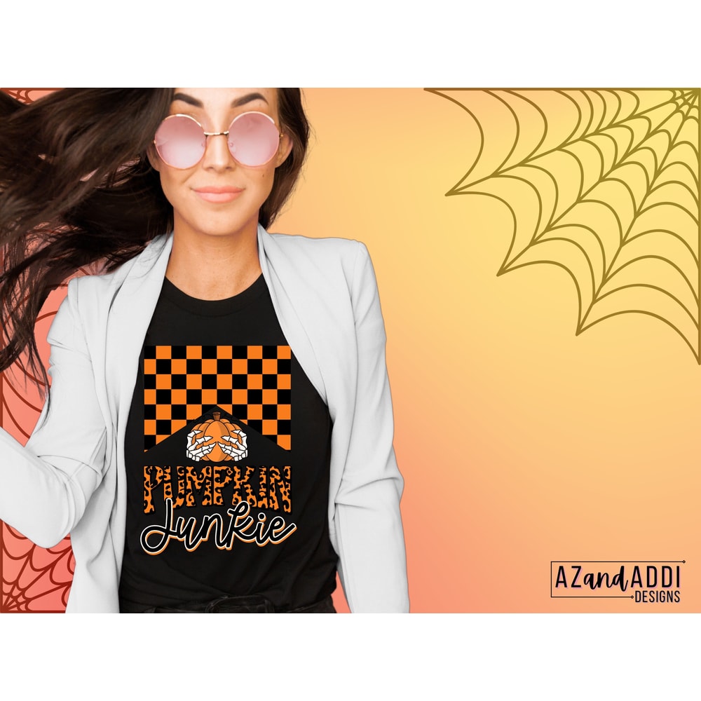 Pumpkin junkie png, retro pumpkin sublimation png, pumpkin patch png, pumpkin season, fall png, fall vibes, retro sublimation - 6.jpg