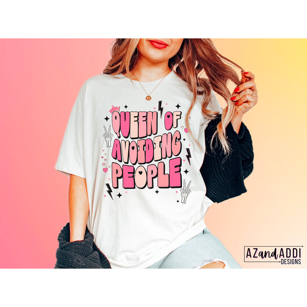 Queen of avoiding people png, anti social png, introvert png, sarcastic png, retro sublimation design, trendy funny skeleton queen hearts - 3.jpg