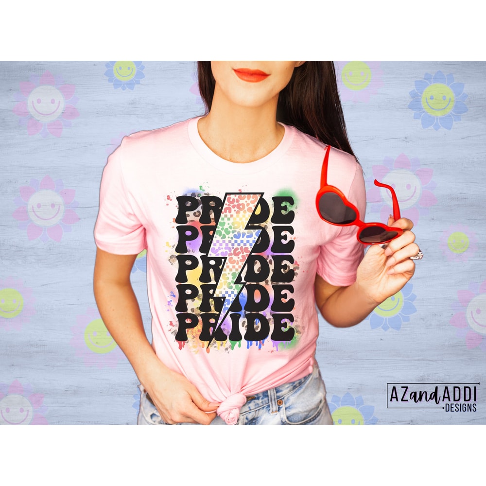 Rainbow Gay Pride Png for Sublimation, Lightning Bolt Pride Png, Rainbow paint splatter design, Pride month sublimation, LGBTQ+ sublimation - 4.jpg