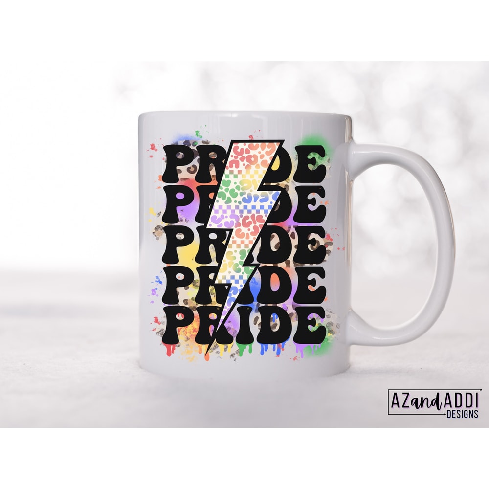Rainbow Gay Pride Png for Sublimation, Lightning Bolt Pride Png, Rainbow paint splatter design, Pride month sublimation, LGBTQ+ sublimation - 6.jpg