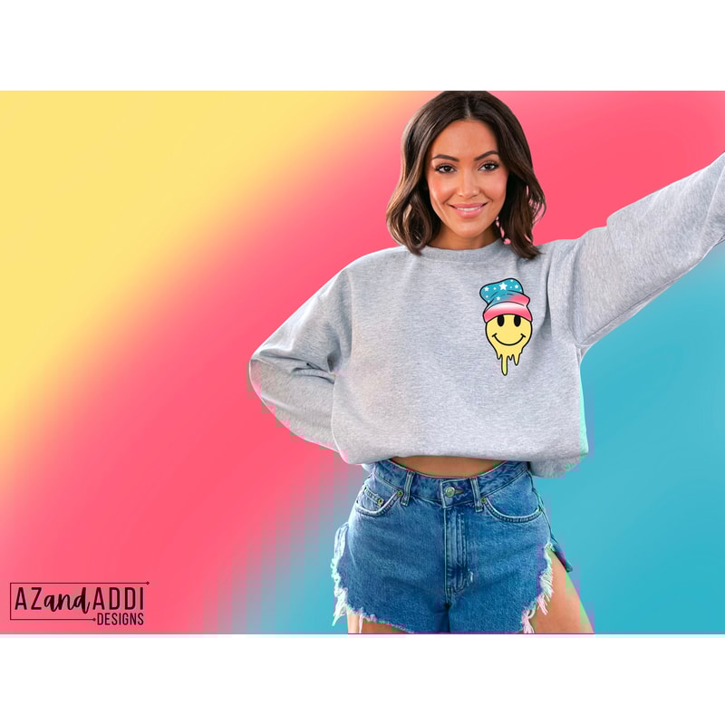 Retro 4th of jt smiley face png, chill the fourth out png, Independence Day sublimation design, Stars and Stripes png, trendy 4th of July - 3.jpg