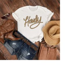 women's howdy rodeo graphic tee | texas tshirt | rodeo graphic tee | southern shirt | western style shirt cowgirl cowboy