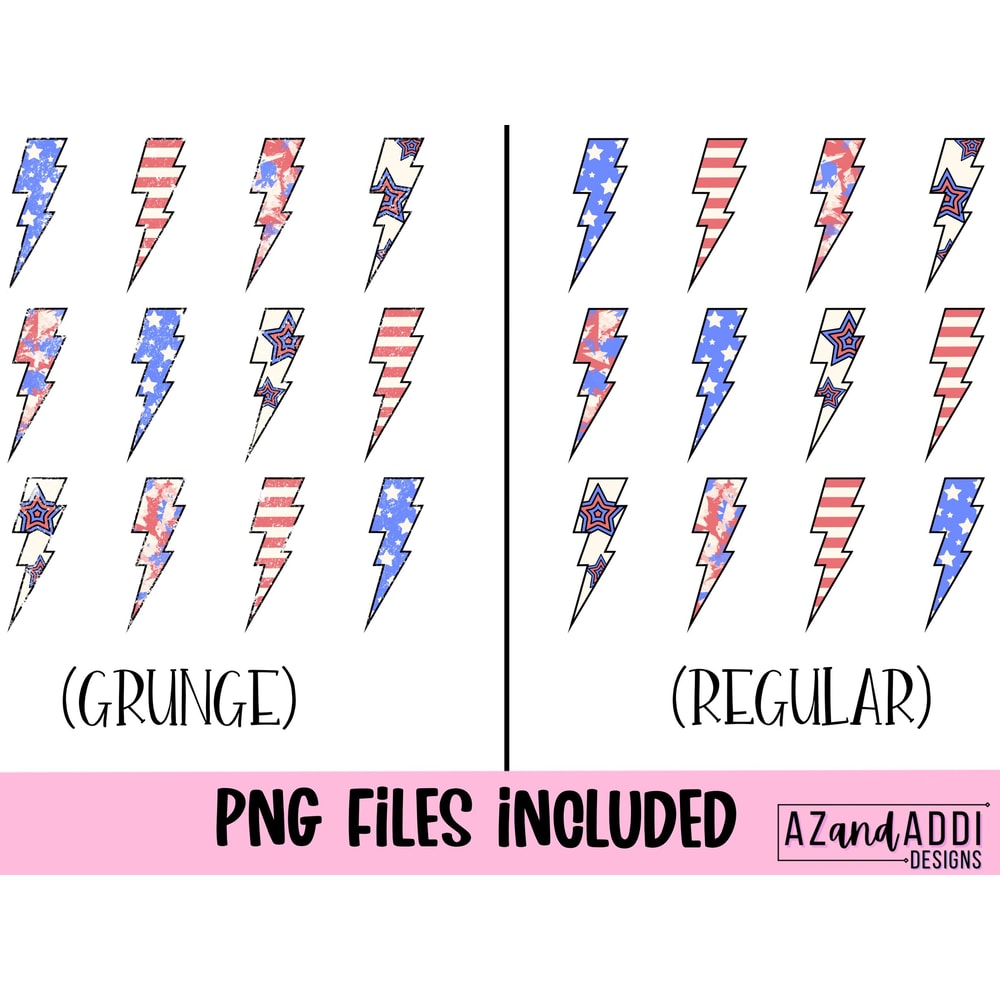 Retro 4th of july png, retro lightning bolt sublimation file, Independence Day png, Stars and Stripes png, red white and blue design - 2.jpg
