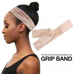 Non-Slip Wig Grip Band with Double Sided Velvet Adjustable Wig Hair