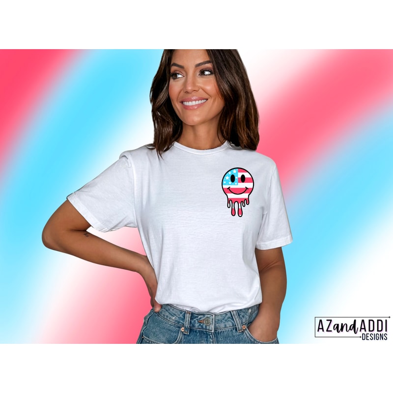 Retro American vibes png, trendy 4th of July sublimation design, thick thighs png, patriotic smiley face png, front pocket and back design - 2.jpg