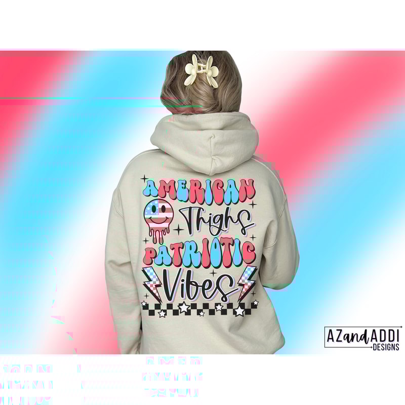 Retro American vibes png, trendy 4th of July sublimation design, thick thighs png, patriotic smiley face png, front pocket and back design - 6.jpg