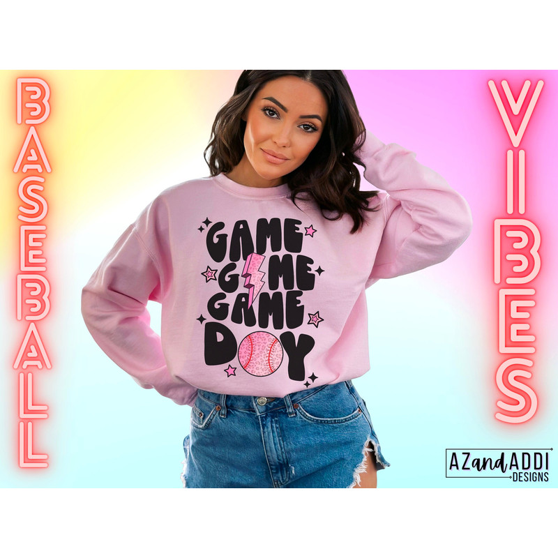 Retro baseball sublimation png, baseball game day png, baseball mom png, mama of a hitter, digital download, trendy baseball shirt design - 3.jpg