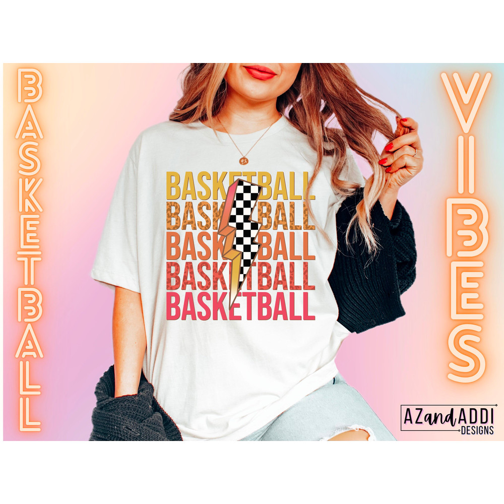 Retro basketball png, basketball lightning bolt png, basketball sublimation design, basketball game day png, basketball vibes - 2.jpg