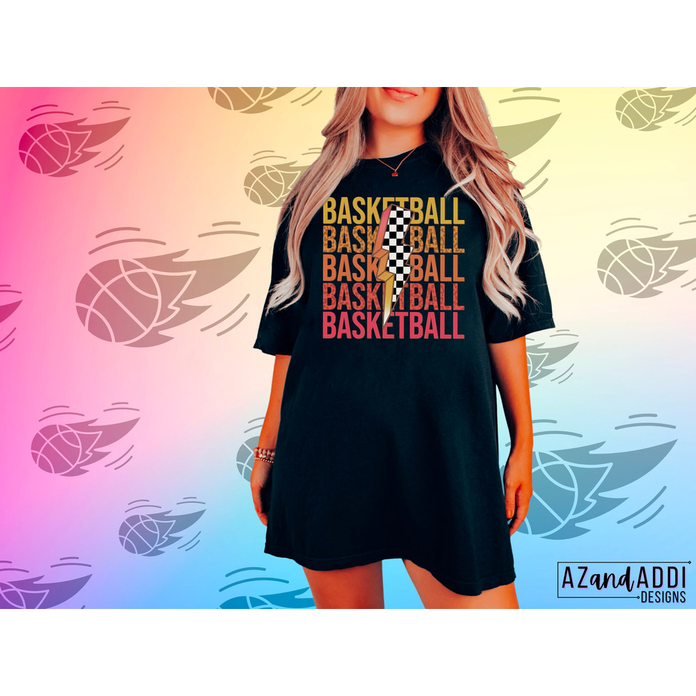 Retro basketball png, basketball lightning bolt png, basketball sublimation design, basketball game day png, basketball vibes - 4.jpg