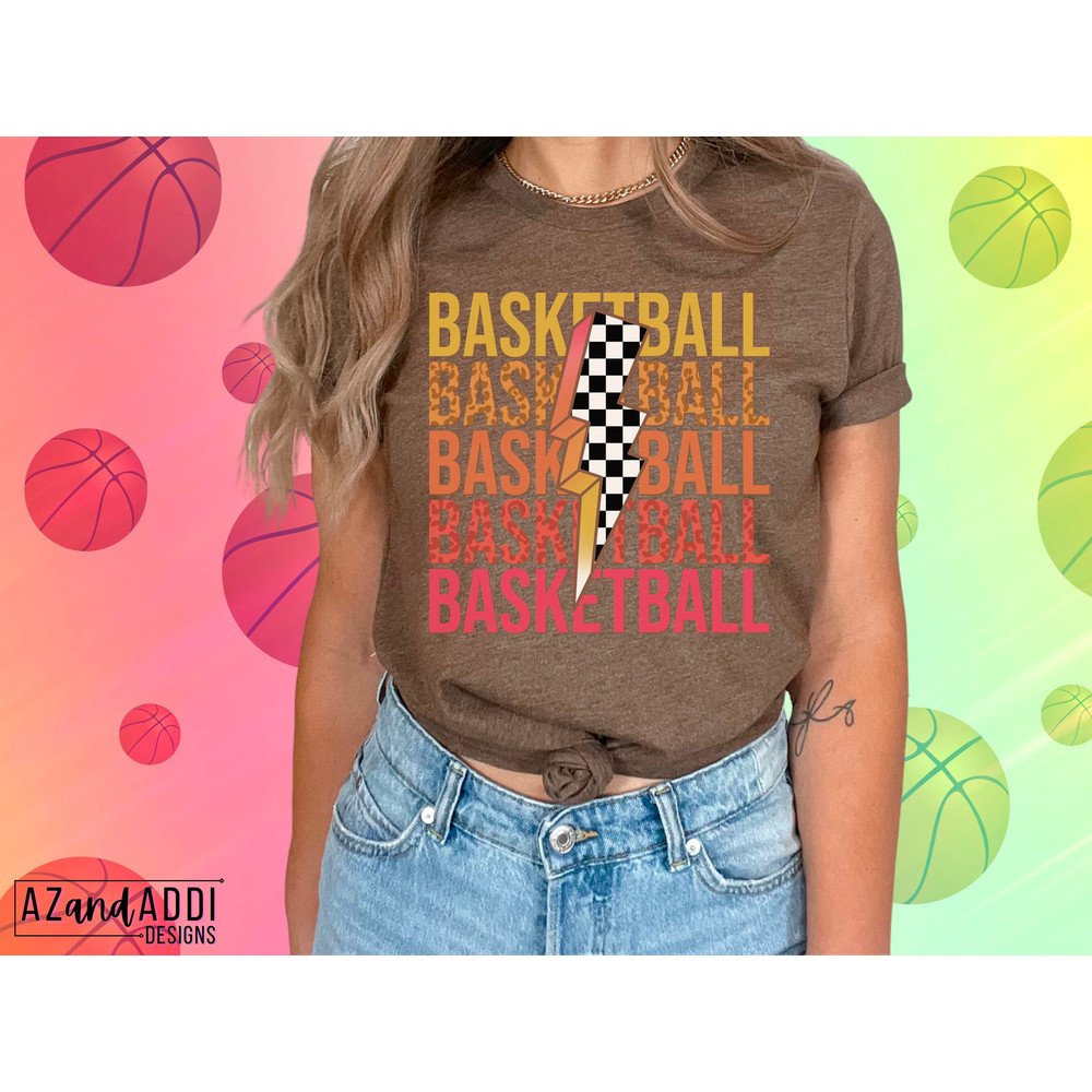 Retro basketball png, basketball lightning bolt png, basketball sublimation design, basketball game day png, basketball vibes - 5.jpg