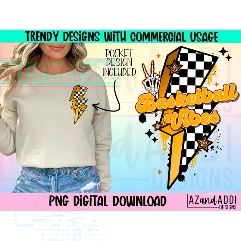 Retro basketball png, basketball vibes png, basketball sublimation design, game day basketball png, front and back png, digital download - 1.jpg