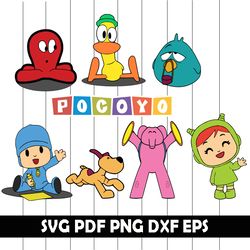 Pocoyo Clipart, Pocoyo Svg, Pocoyo Png, Pocoyo Dxf, Pocoyo Eps, Pocoyo Scrapbook, Pocoyo Digital Art, Pocoyo