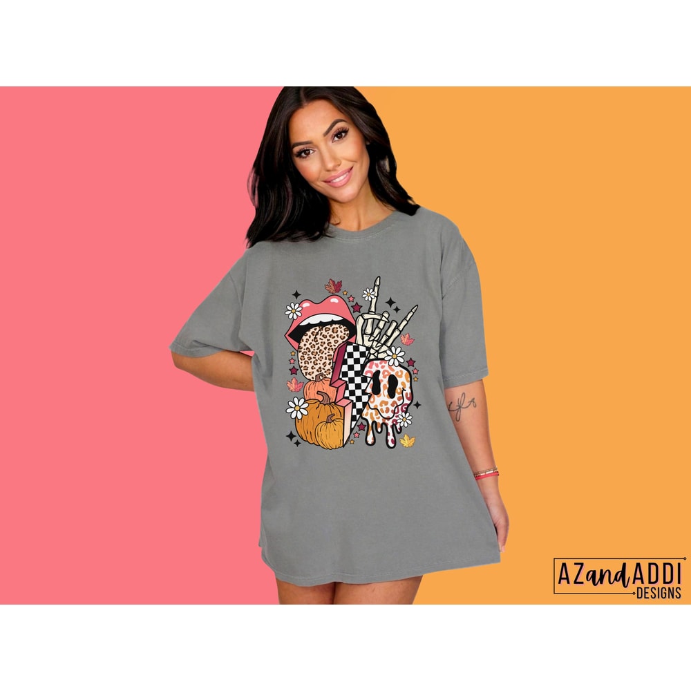 Retro fall png, fall sublimation design, fall skull png, melting smiley face png, pumpkin png, trendy fall shirt design, retro autumn png - 2.jpg