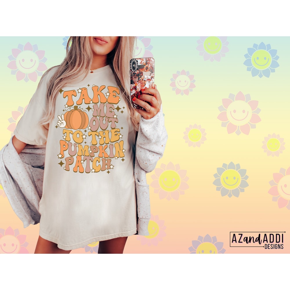 Retro fall png, take me to the pumpkin patch png, retro Halloween png, fall vibes, pumpkin season png, fall sublimation - 2.jpg