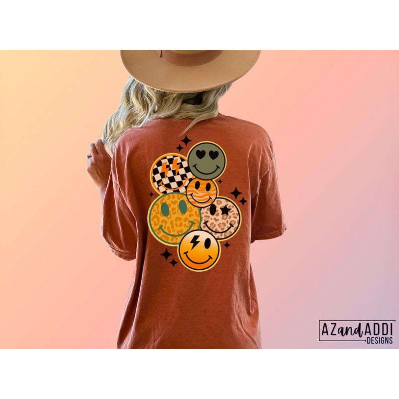 Retro fall smiley face png, fall sublimation design, retro smiley face collage, front and back design, trendy graphic for shirts, digital - 5.jpg