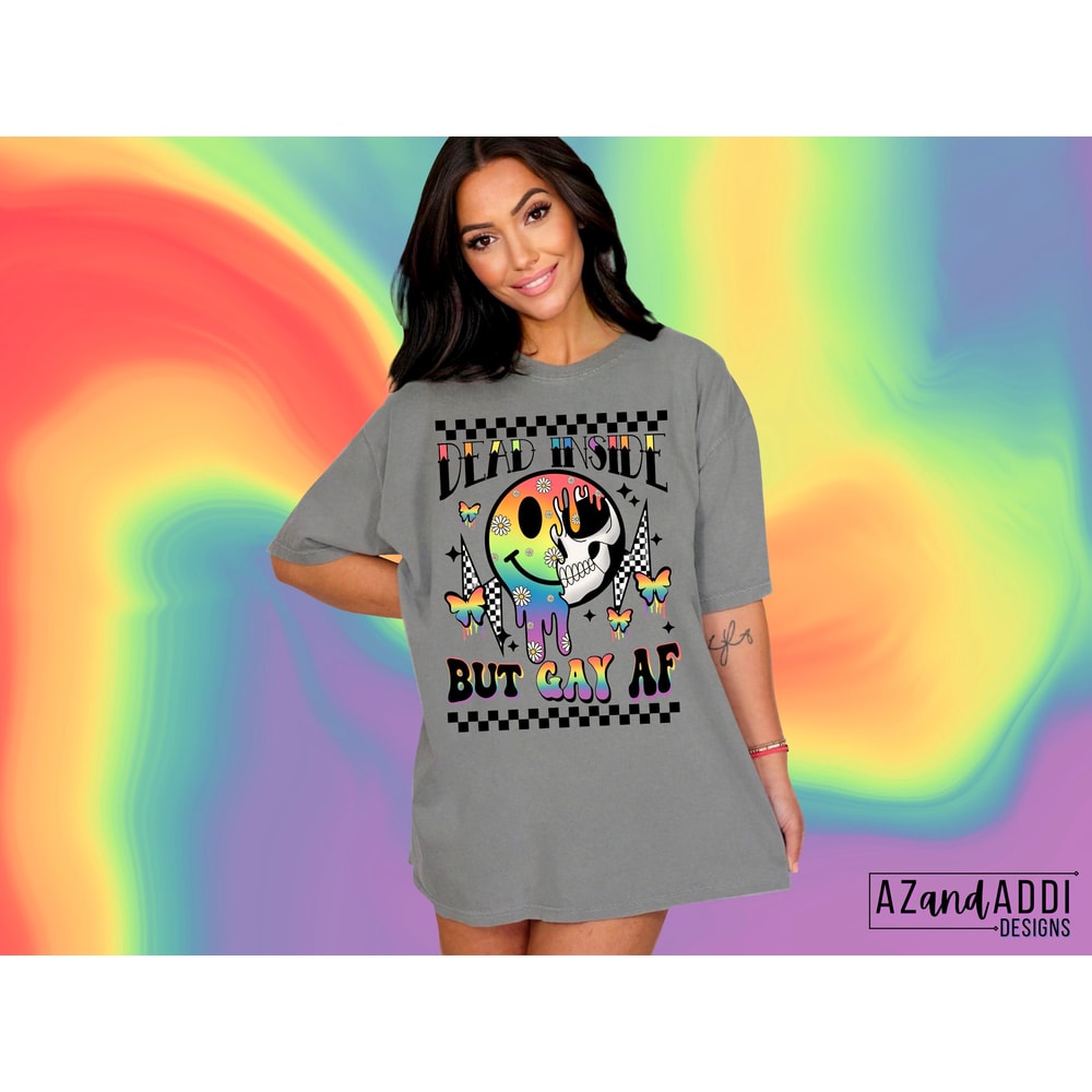 Retro gay pride png, Rainbow smiley face png, lgbtq+ pride png, gay pride sublimation design, front back shirt design, digital download - 5.jpg