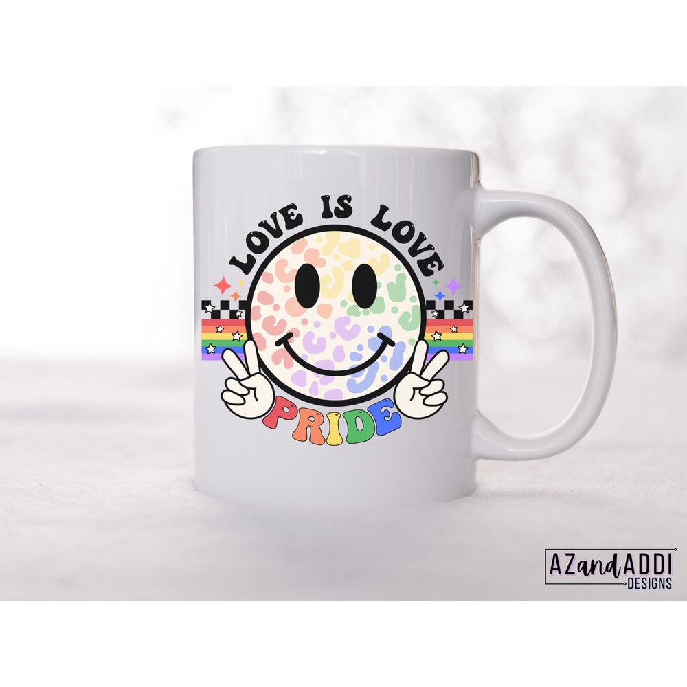 Retro gay pride smiley face png, Love is love png for sublimation, Gay Pride Png, Groovy Retro Pride design, LGBTQ sublimation design - 6.jpg