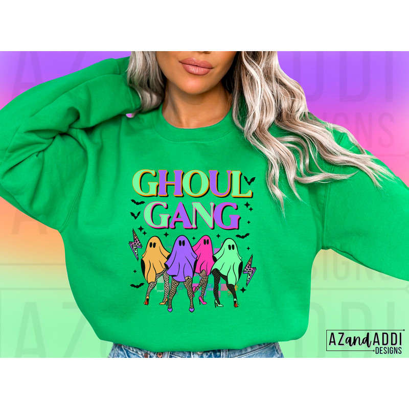 Retro Halloween png, ghoul gang png, spooky ghost png, Halloween sublimation design, trendy Halloween shirt design, digital download - 2.jpg