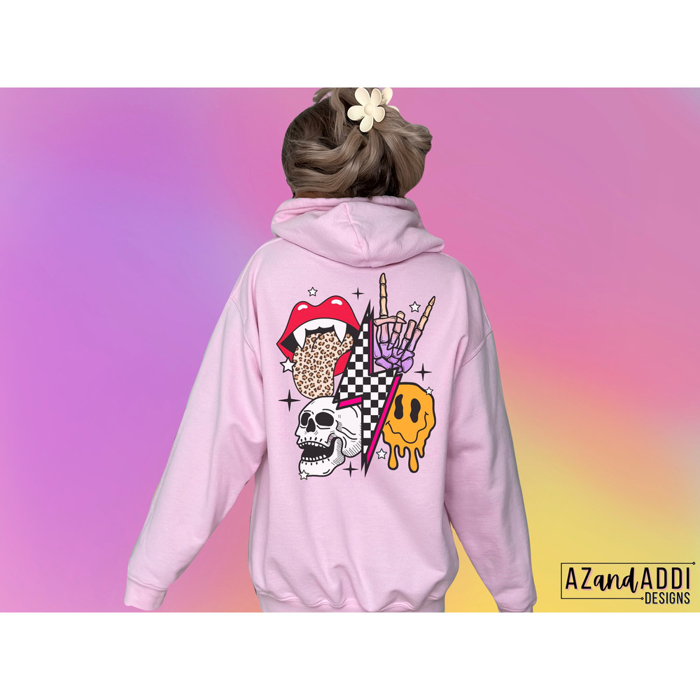 Retro Halloween png, Halloween sublimation design, Halloween skull png, melting smiley face png, trendy Halloween shirt design, retro png - 4.jpg