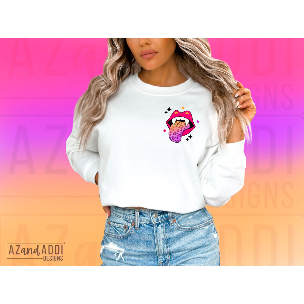 Retro Halloween png, Halloween sublimation design, I licked it so it’s mine png, vampire lips png, funny Halloween png, digital download - 4.jpg