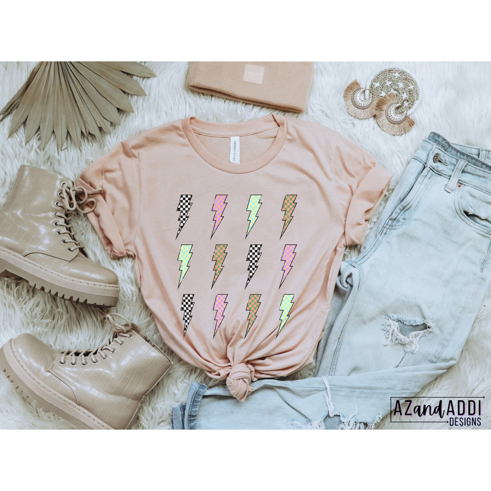 Retro lightning bolt png, checkered lightning bolt design, retro sublimations, lightning bolt png, retro digital download - 6.jpg